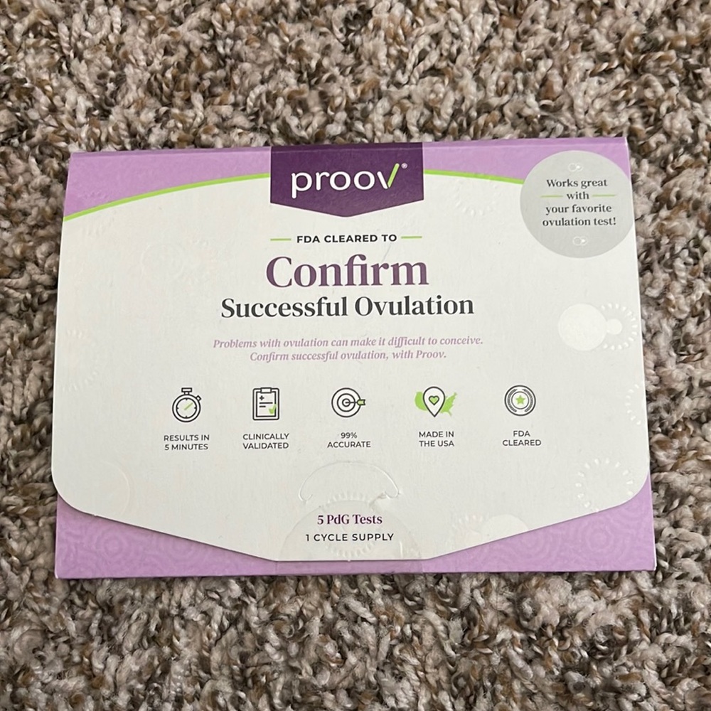 Proov Confirm Successful Ovulation kit - brand new